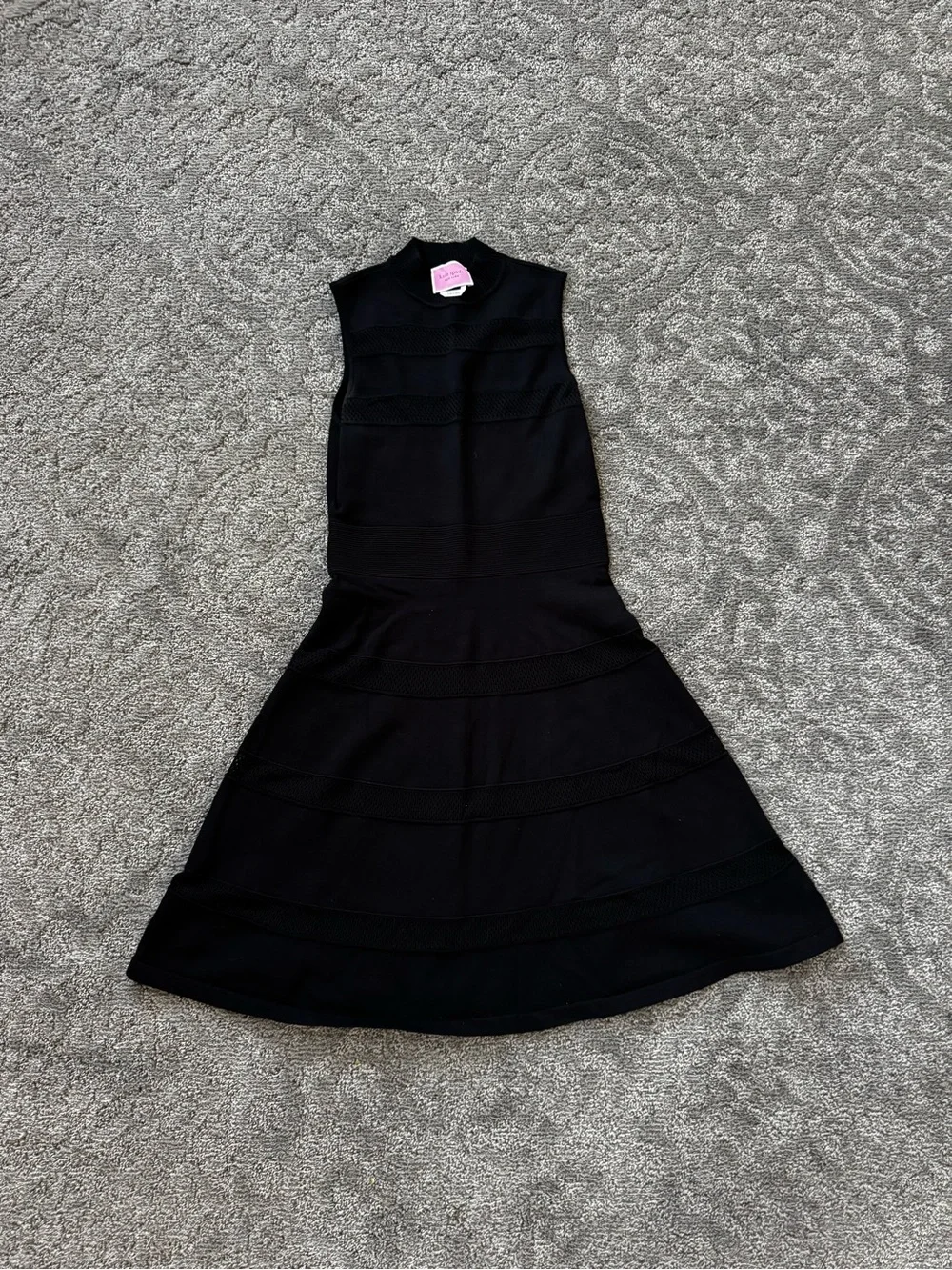 Kate Spade Black Sleeveless Fit-and-Flare Dress
